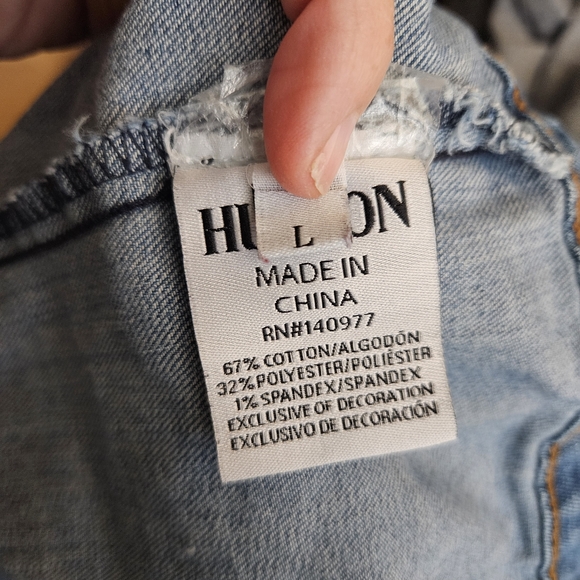 Girls Hudson Jean Jacket size Large. Light blue button up double pockets - Picture 8 of 8